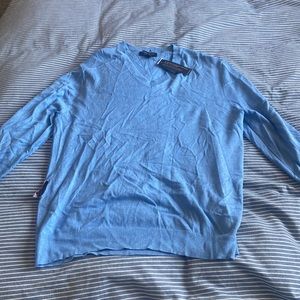 Blue, V-Neck New J-Crew Sweater! Never been worn.